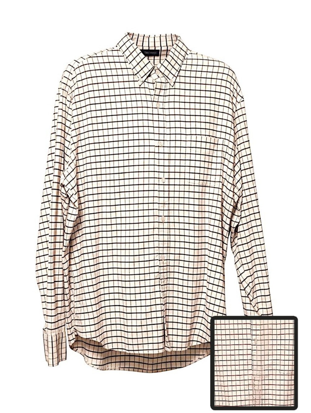 J.Crew Men’s Classic Button-Down – Neutral Grid Check-Classic Cut- XL EUC - Picture 5 of 11